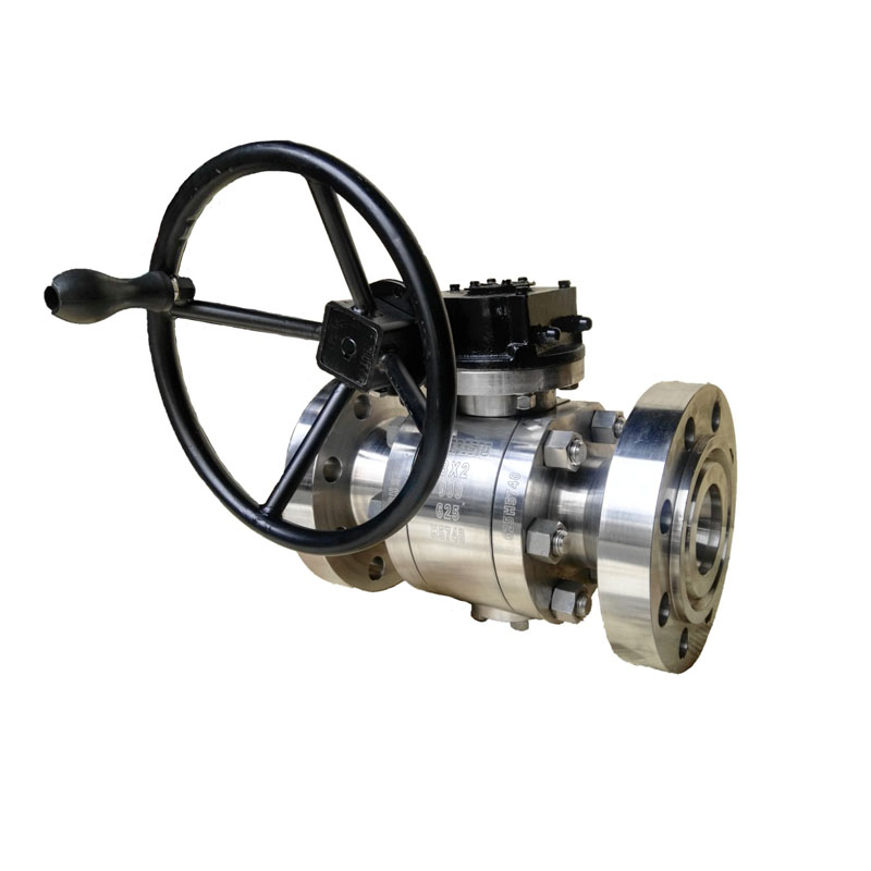 Apa ciri katup bal trunnion?