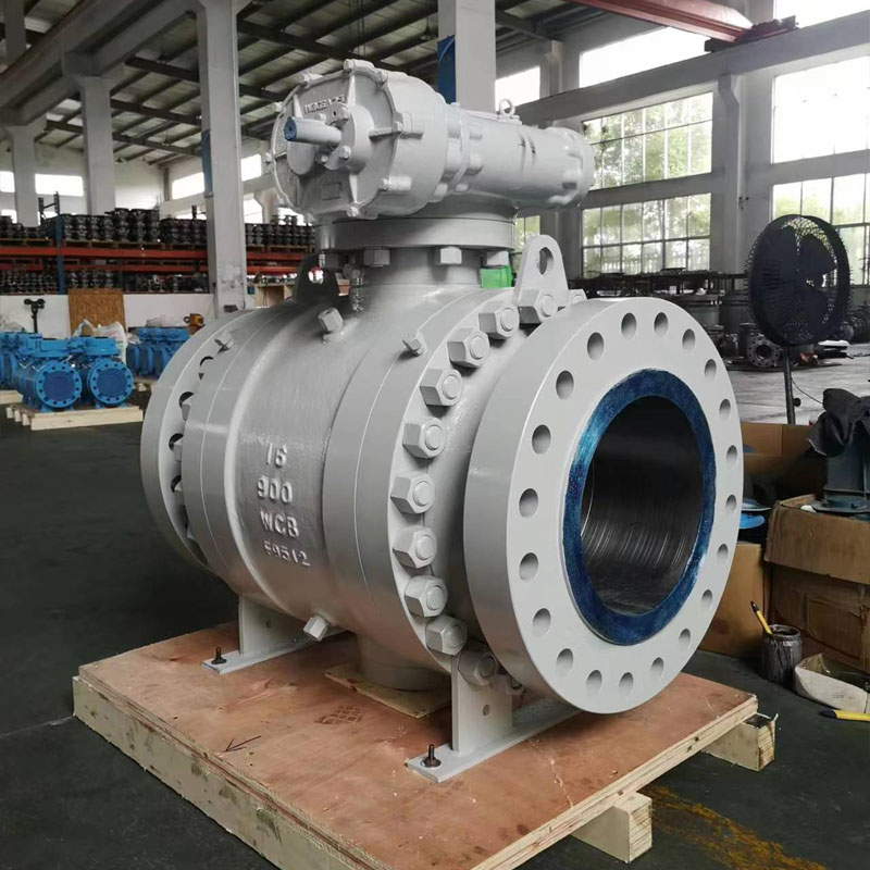 Casted Trunnion Dipasang Ball Valve