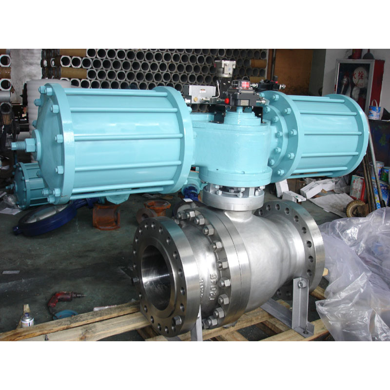 Pneumatic Trunnion Dipasang Ball Valve