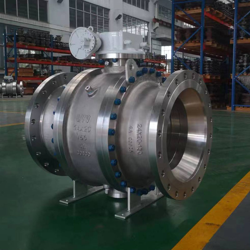 Ngurangi Bore Trunnion Dipasang Ball Valve